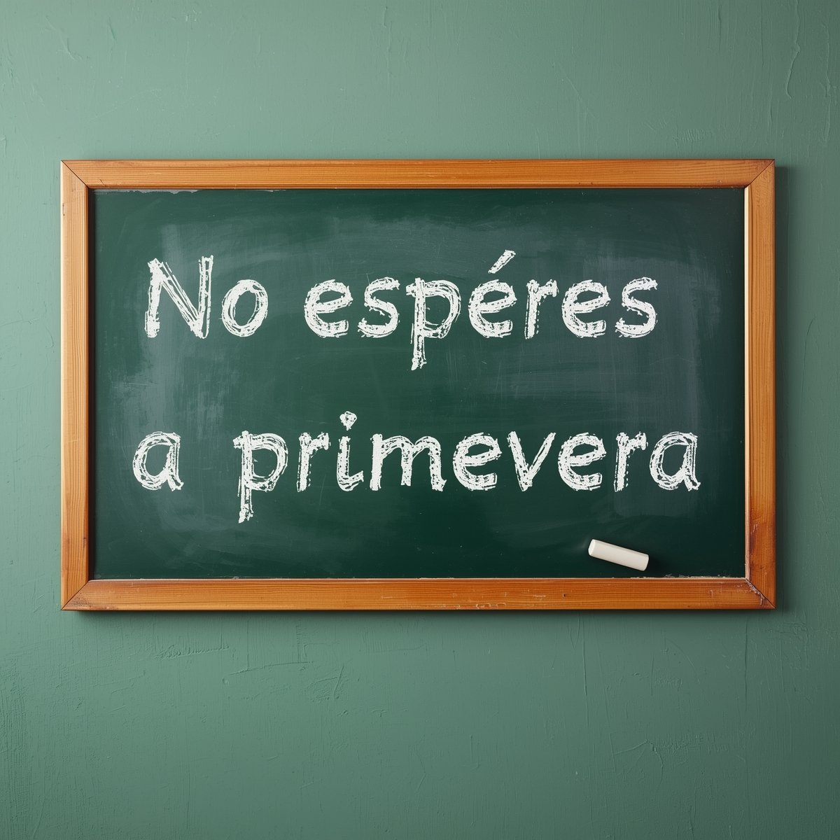No esperes a primavera